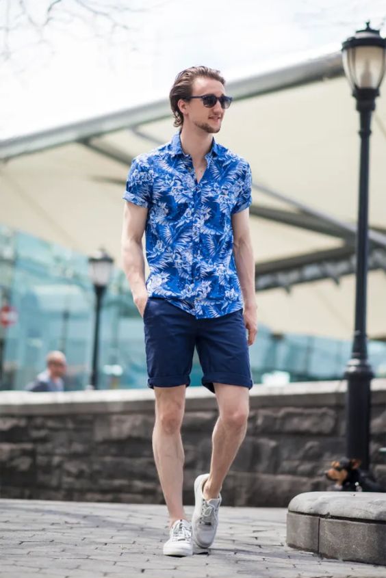Aloha Shirt And Linen Shorts