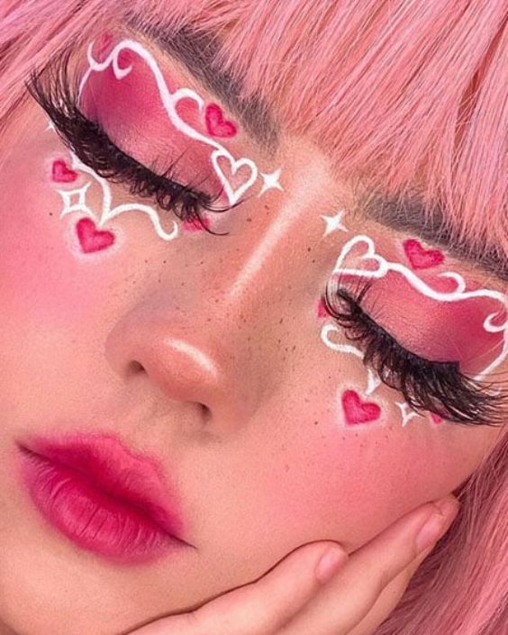Barbie Pink E–Girl Makeup Look