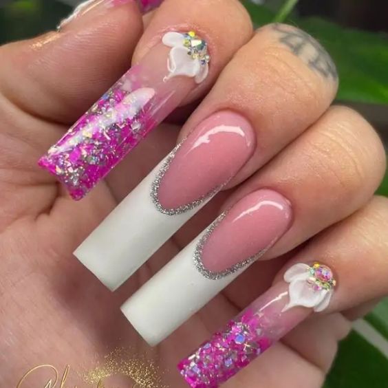 Diamonds With Purple Glitter