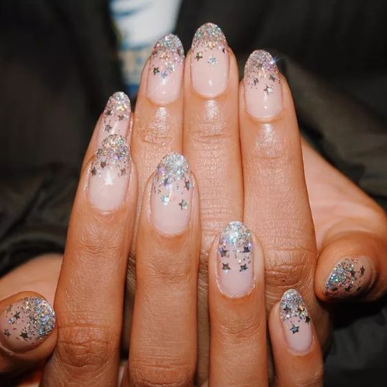Glitter French Tips