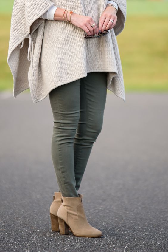 Khaki Ankle Boots