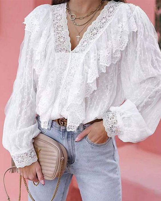 Ruffled Lace Romance