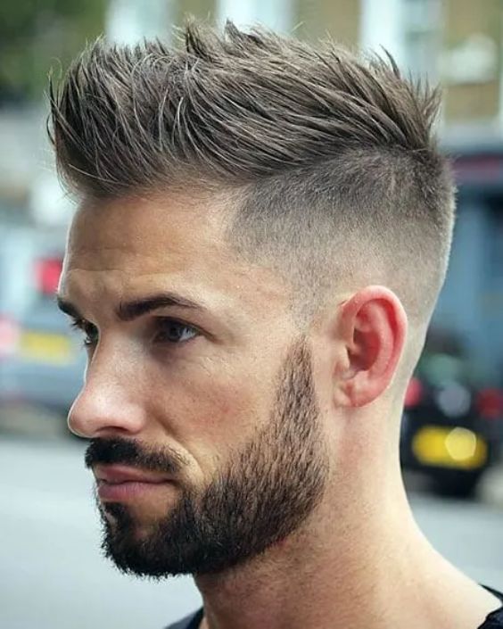 Spiky Hair with Undercut Fade