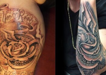 Money Rose Tattoo Ideas